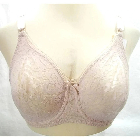 34DD‎ Bali 3432 Lace N Smooth Underwire Bra Rosewood NWT  New with TagS  A great - Picture 1 of 5